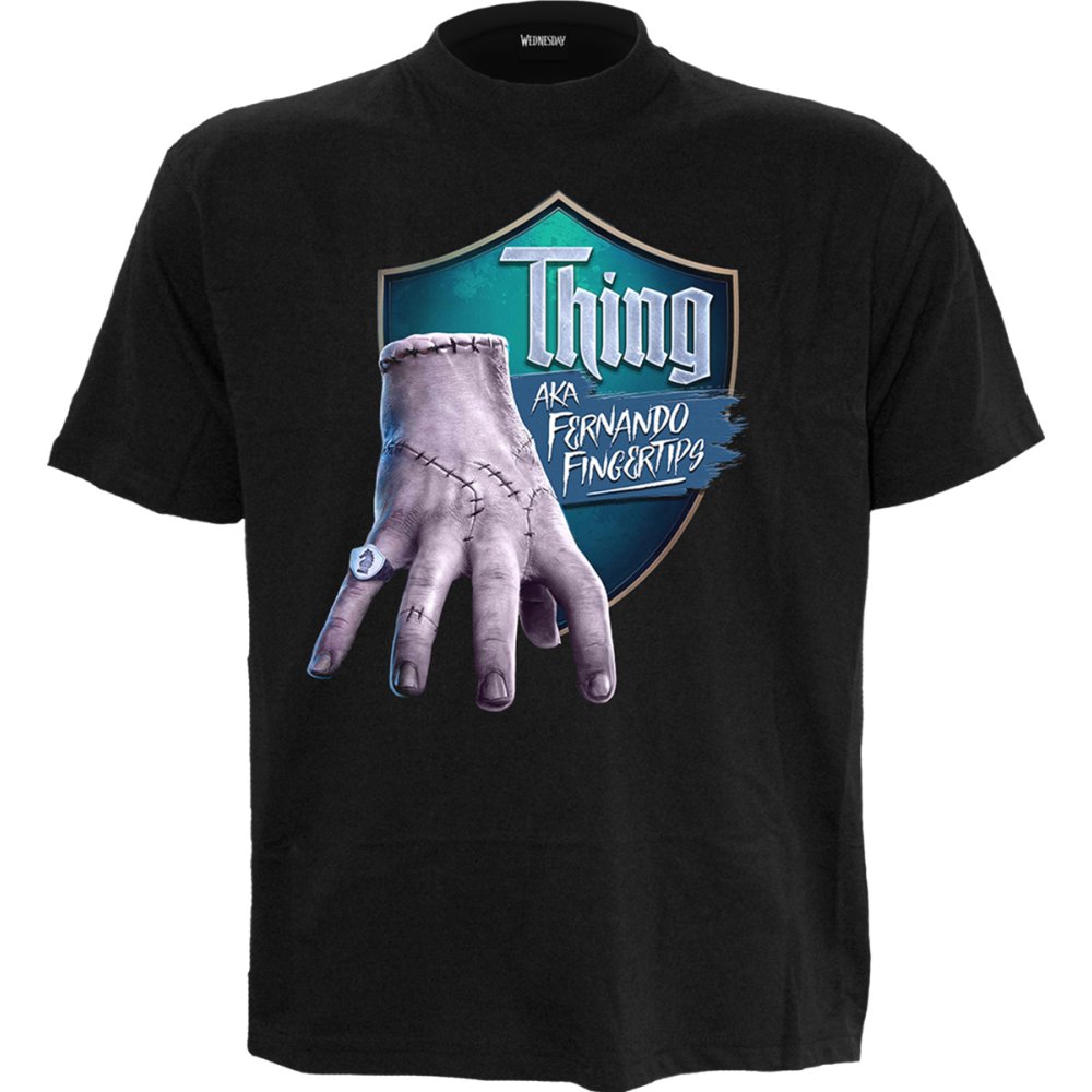 Spiral Wednesday - Thing Unisex TShirt - Schwarz